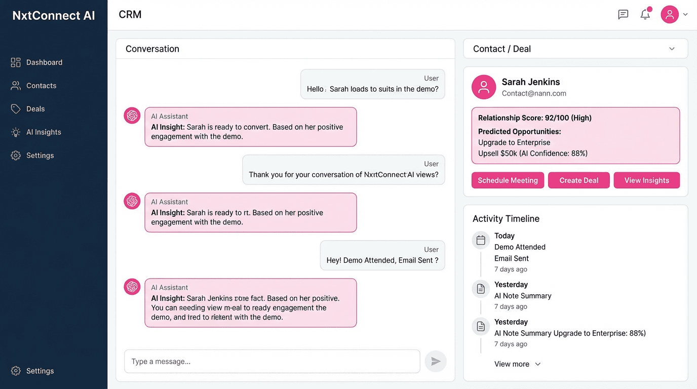 NxtConnect AI product screenshot